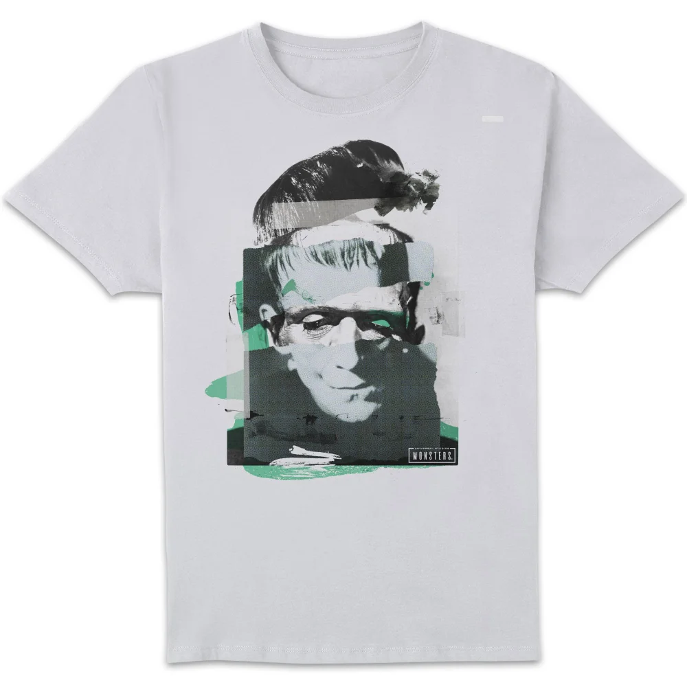 Universal Monsters Frankenstein Collage Men's T-Shirt - White - S Image 1