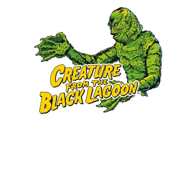 Universal Monsters Creature From The Black Lagoon Crest Men's T-Shirt - White