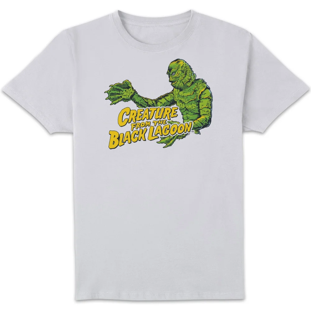 Universal Monsters Creature From The Black Lagoon Crest Men's T-Shirt - White - S Image 1