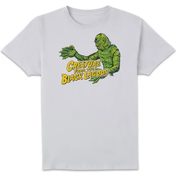 Universal Monsters Creature From The Black Lagoon Crest Men's T-Shirt - White