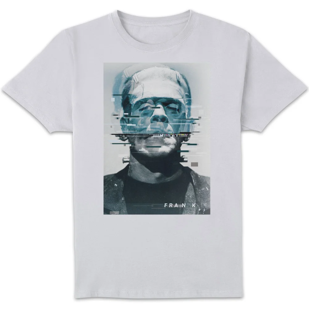 Universal Monsters Frankenstein Glitch Men's T-Shirt - White - S Image 1