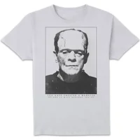 Universal Monsters Frankenstein Portrait Men's T-Shirt - White