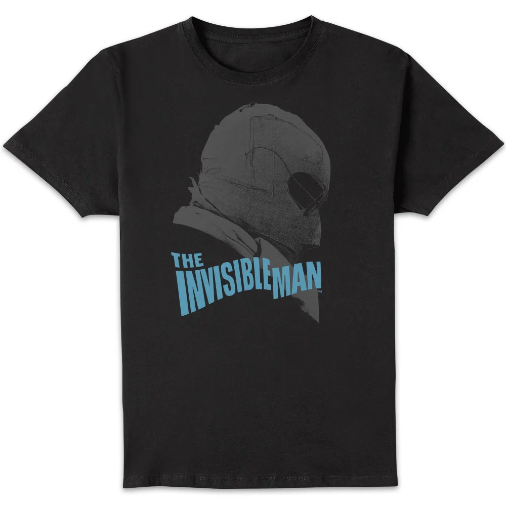 Universal Monsters The Invisible Man Greyscale Men's T-Shirt - Black - S Image 1