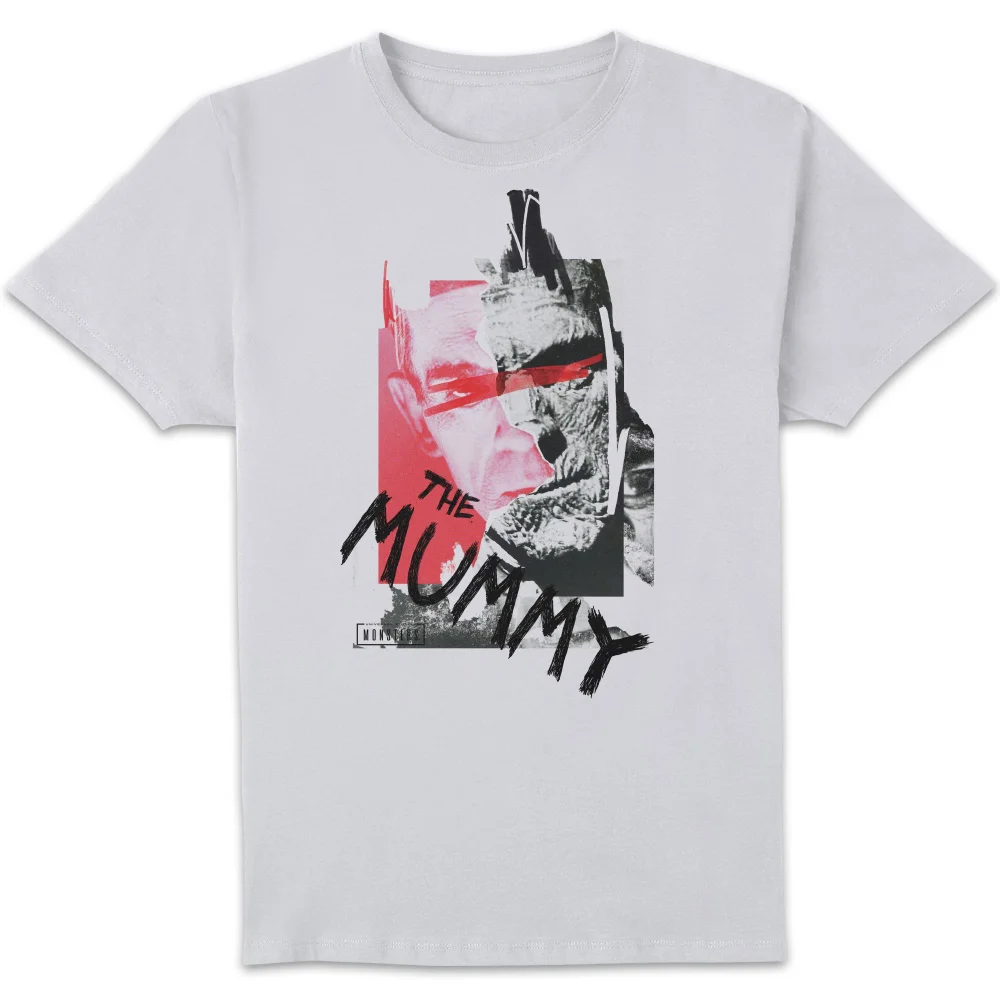 Universal Monsters The Mummy Collage Men's T-Shirt - White - S Image 1