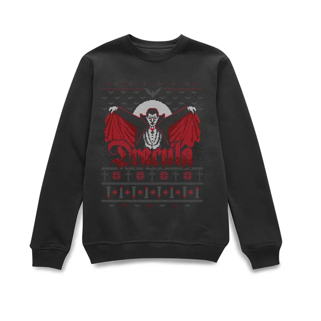 Universal Monsters Dracula Christmas Sweater - Black