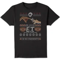 E.T. the Extra-Terrestrial Be Good or No Presents Men's T-Shirt - Black