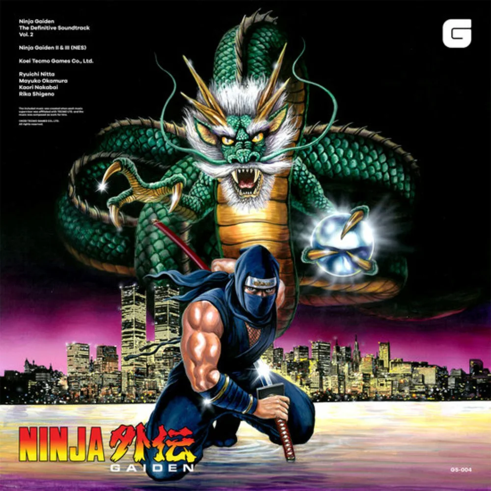 Brave Wave - Ninja Gaiden (The Definitive Soundtrack, Vol. 2) 2xLP (Blue & Yellow) Image 1
