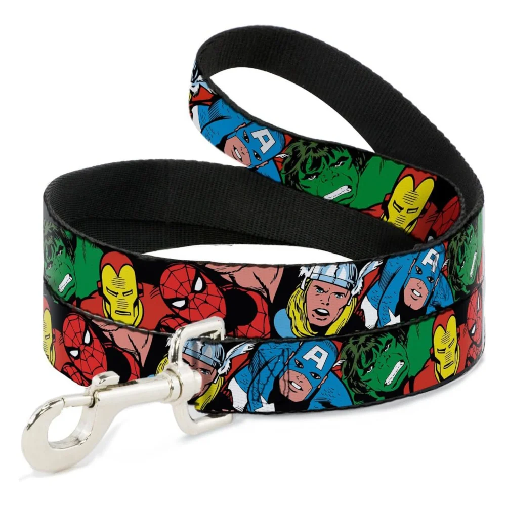 Buckle-Down Marvel Characters Dog Leash - Multi Image 1