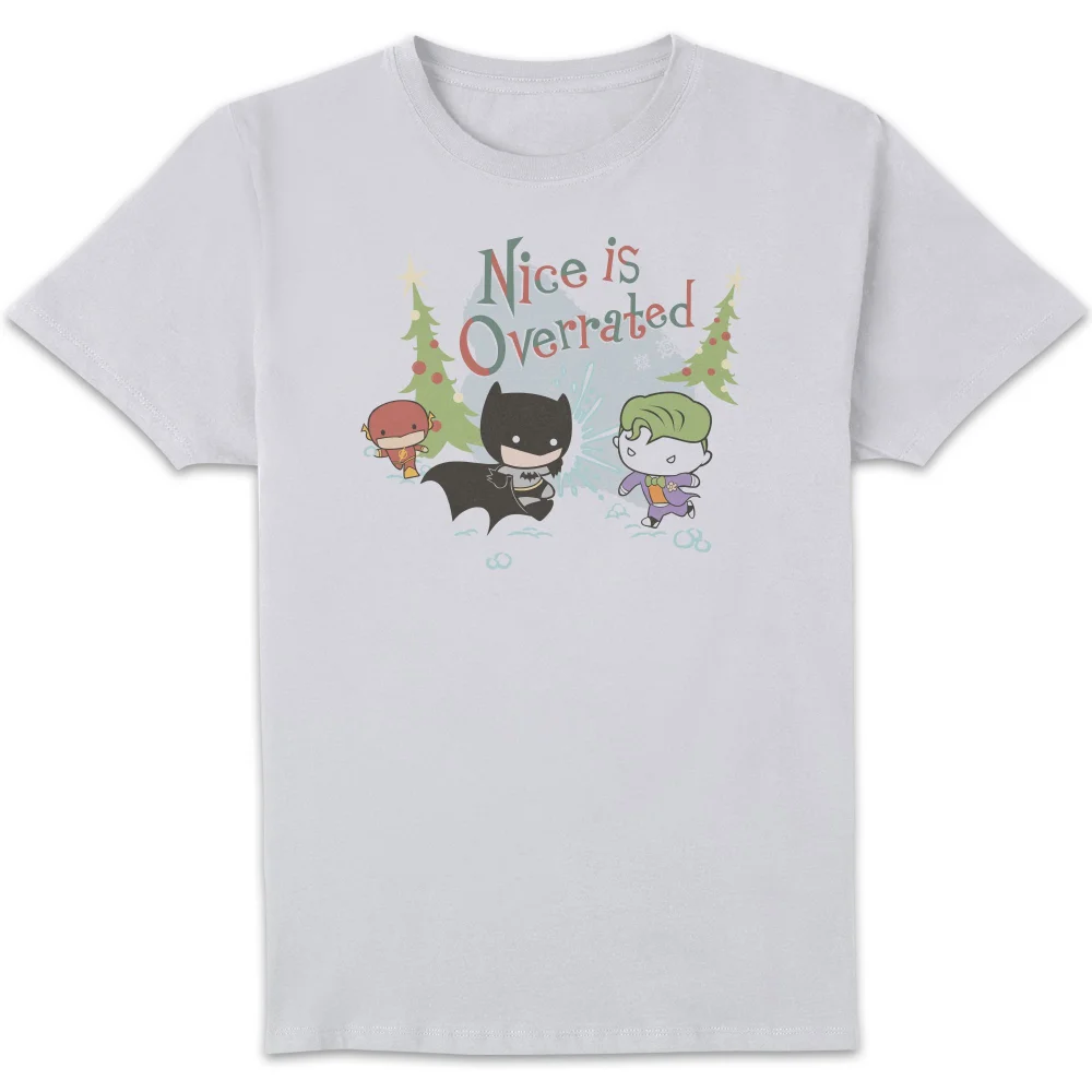 DC Nice Is Overrated Men's Christmas T-Shirt - White - S Image 1