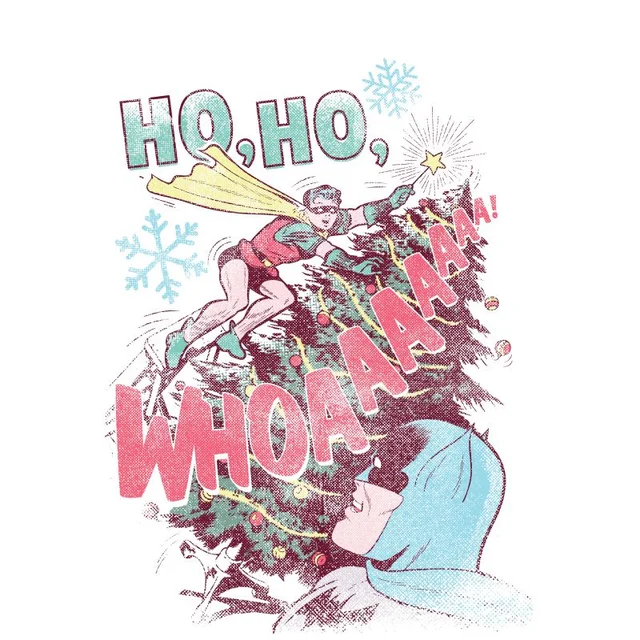 DC Ho Ho Whoaaaaaaa Men's Christmas T-Shirt - White