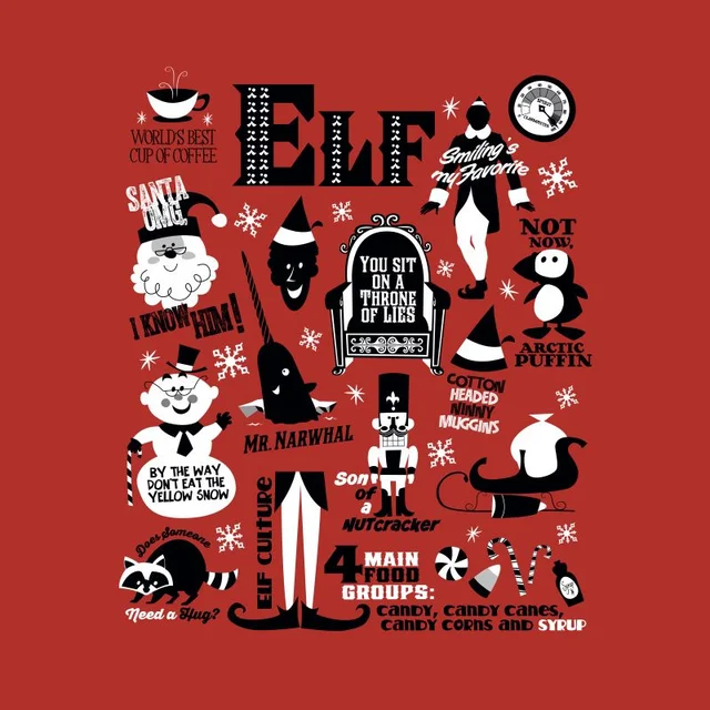 Elf Men's Christmas T-Shirt - Red