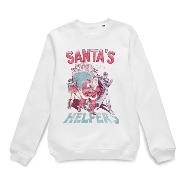 DC Santa's Helpers Christmas Sweater - White