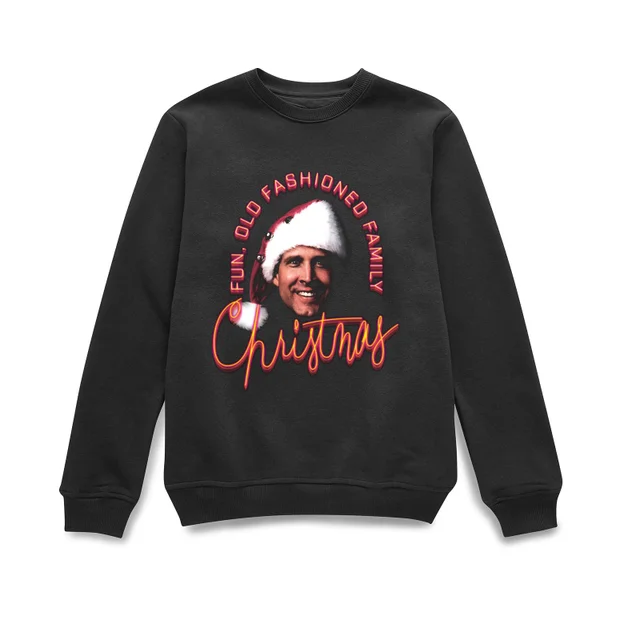 National Lampoon Fun Old Fashioned Family Christmas Christmas Sweater - Black
