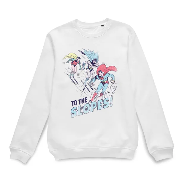 DC To The Slopes! Christmas Sweater - White