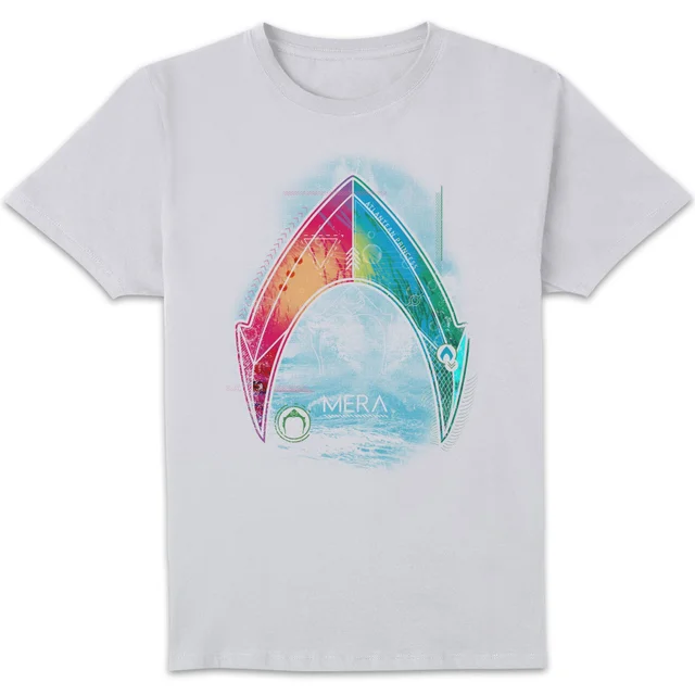 Aquaman Mera Beach Symbol Men's T-Shirt - White