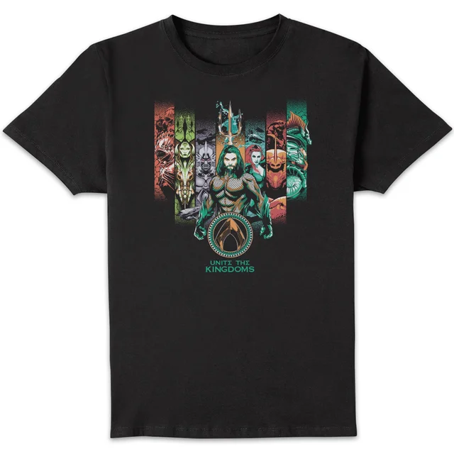 Aquaman Unite The Kingdoms Men's T-Shirt - Black
