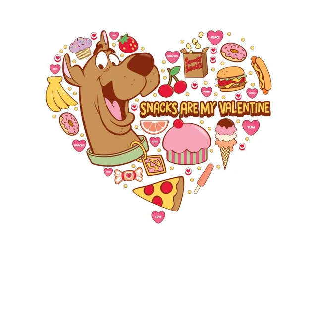 Scooby Doo Snacks Are My Valentine Men's T-Shirt - White