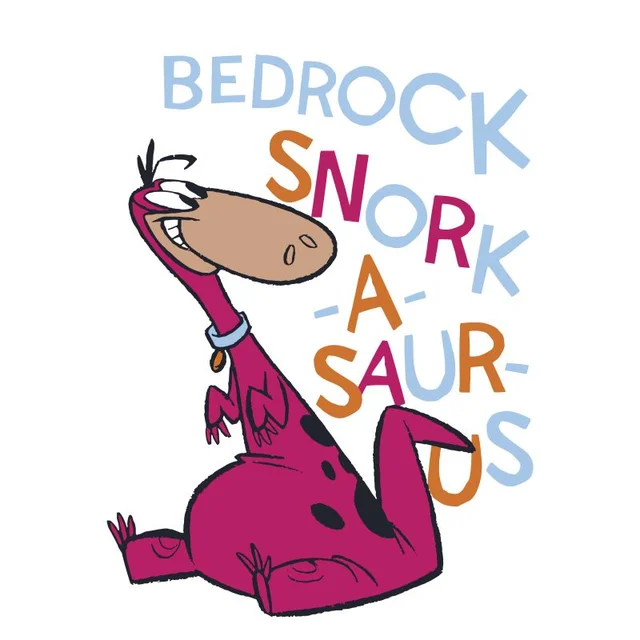 The Flintstones Bedrock Snork-A-Saur-Us Men's T-Shirt - White
