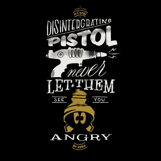 Looney Tunes ACME Disintegrating Pistol Men's T-Shirt - Black
