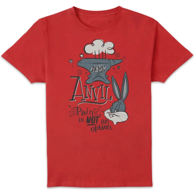 Looney Tunes ACME Anvil Men's T-Shirt - Red