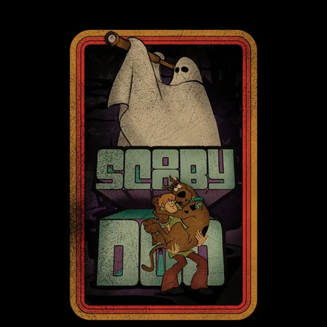 Scooby Doo Retro Ghostie Men's T-Shirt - Black