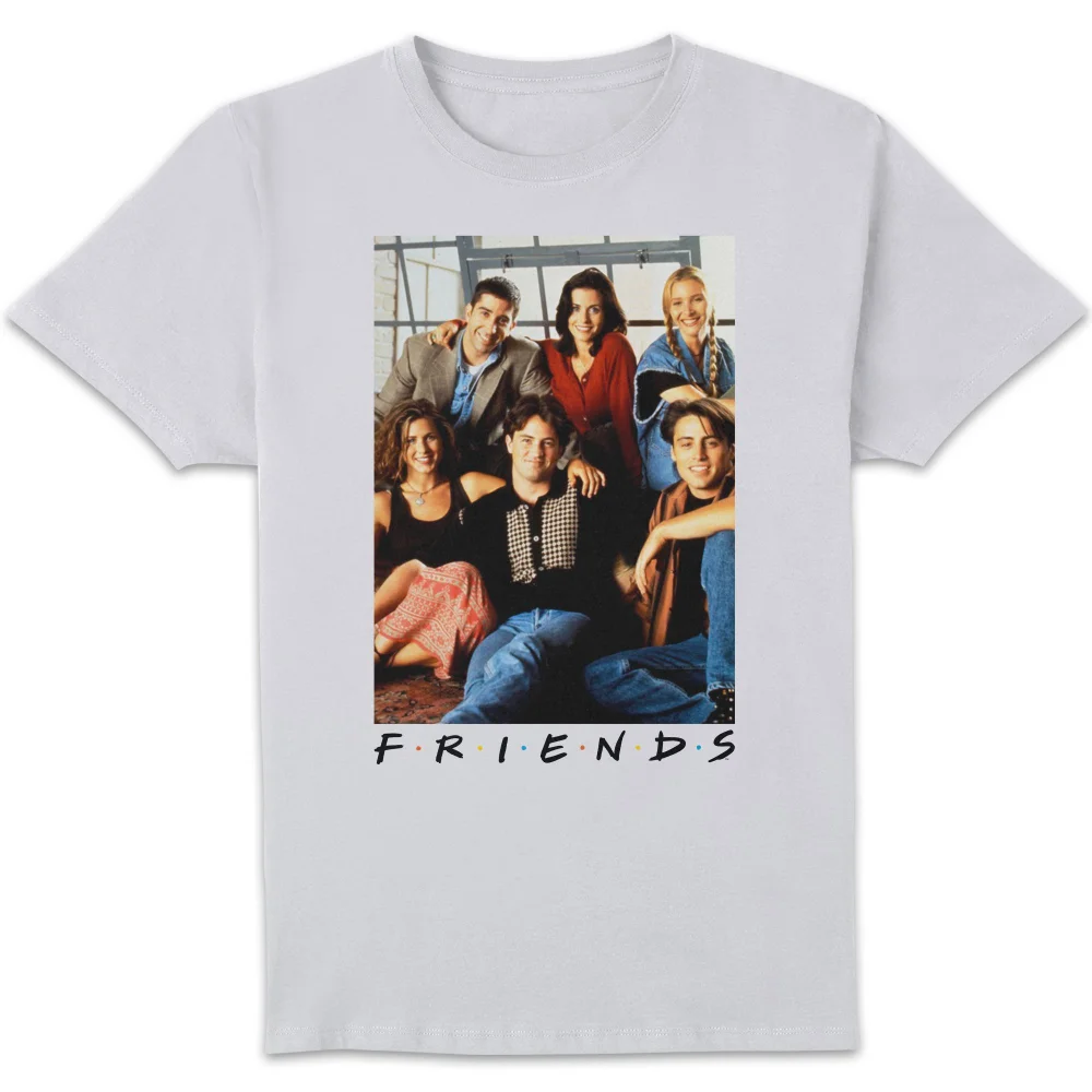 Friends Group Photo Men's T-Shirt - White - S Image 1