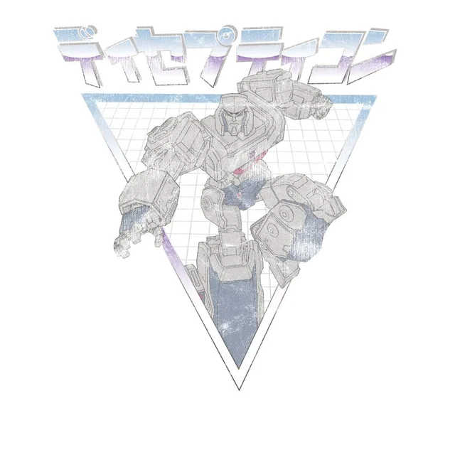 Transformers Megatron Retro Japanese T-Shirt - White