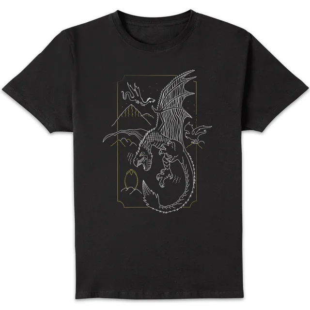 Harry Potter Hungarian Horntail Dragon Men's T-Shirt - Black