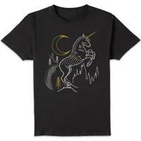 Harry Potter Unicorn Men's T-Shirt - Black
