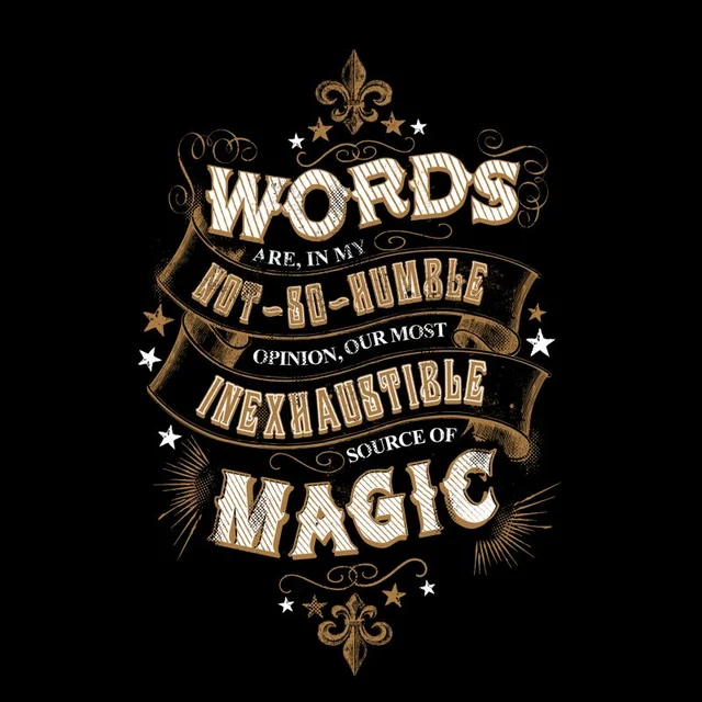 Harry Potter Words Are, In My Not So Humble Opinion Men's T-Shirt - Black