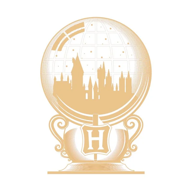 Harry Potter Hogwarts Snowglobe Men's T-Shirt - White