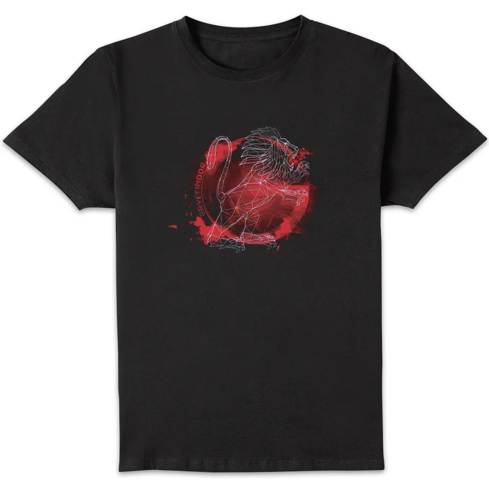 Harry Potter Gryffindor Geometric Men's T-Shirt - Black - S Image 1