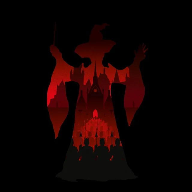 Harry Potter McGonagall Silhouette Men's T-Shirt - Black