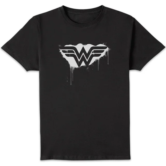 Justice League Graffiti Wonder Woman Men's T-Shirt - Black