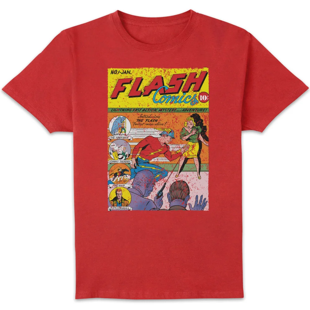 Justice League The Flash Issue One Men's T-Shirt - Red - S Image 1