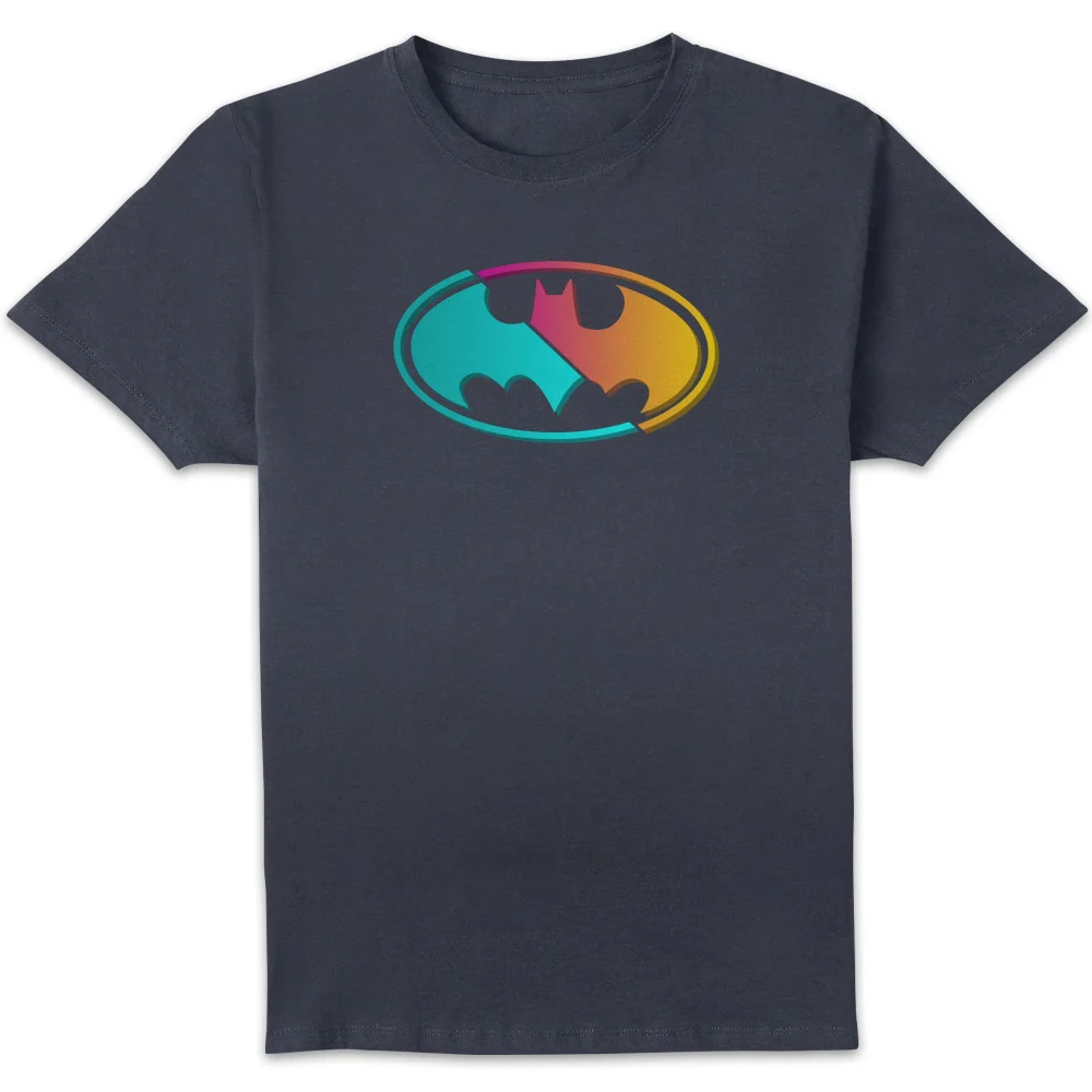 Justice League Neon Batman Men's T-Shirt - Navy - XL Image 1