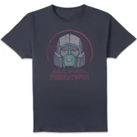 Transformers All Hail Megatron Men's T-Shirt - Navy