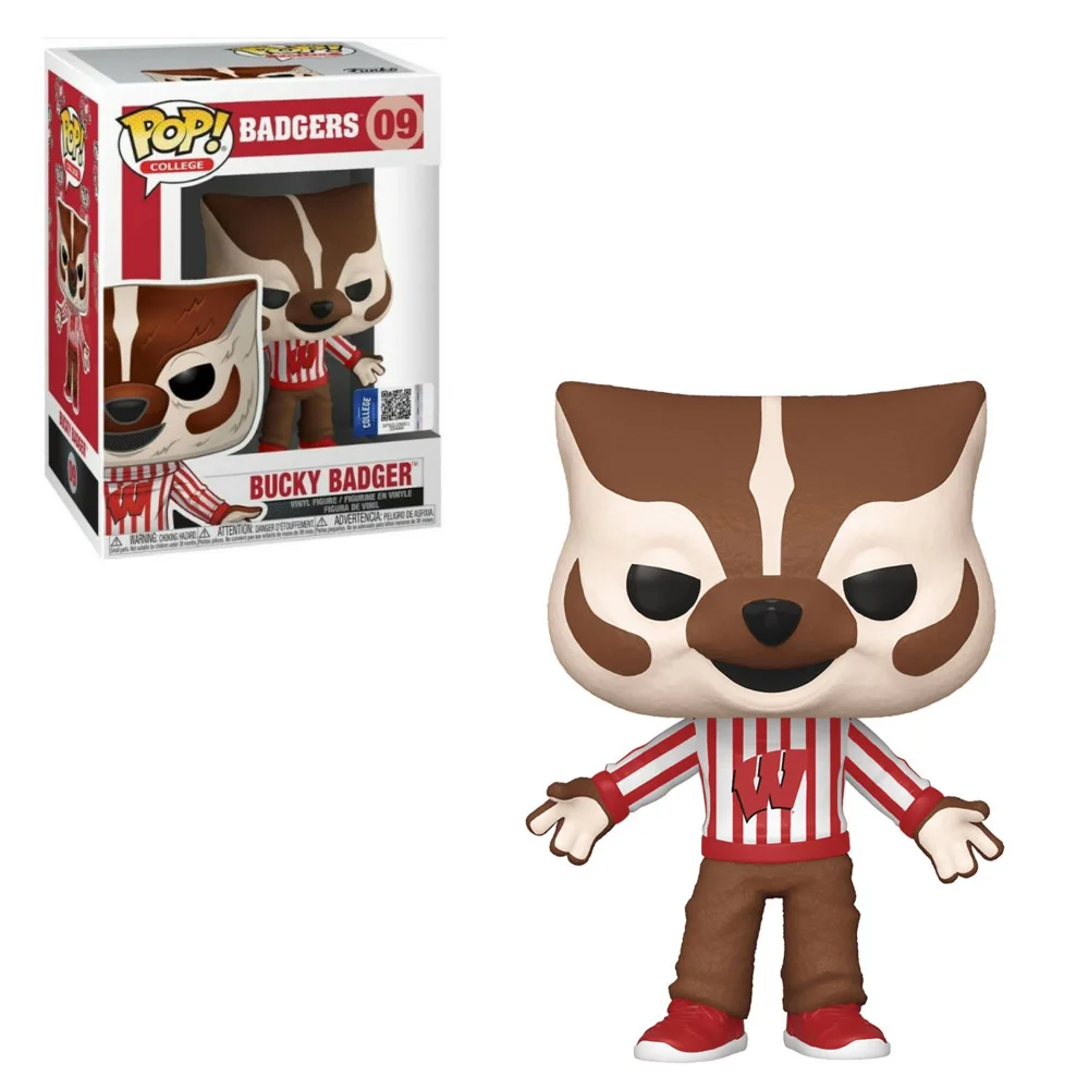 College Mascots University of Wisconsin Bucky Badger Pop! Vinyl Figure Image 1