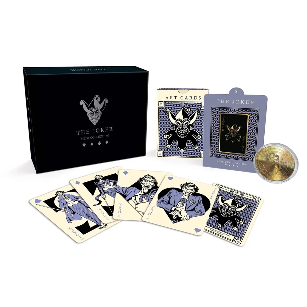 The Joker Collectable Pin Badge, Coin and Art Cards Image 1