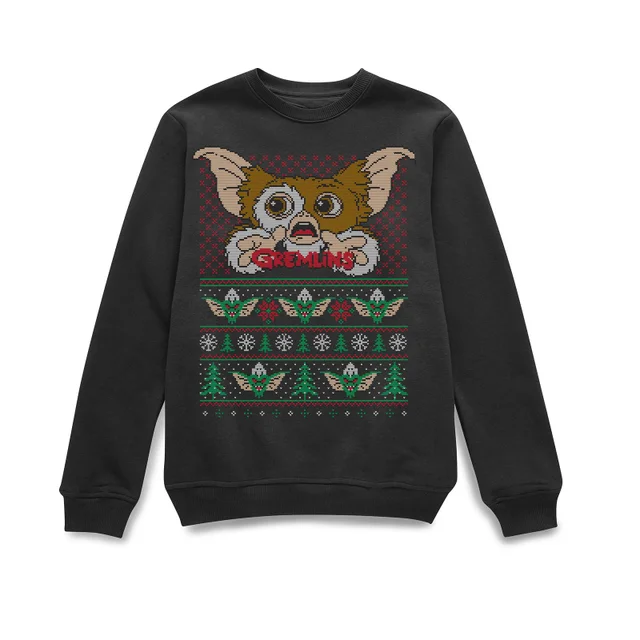 Gremlins Ugly Knit Christmas Sweater - Black