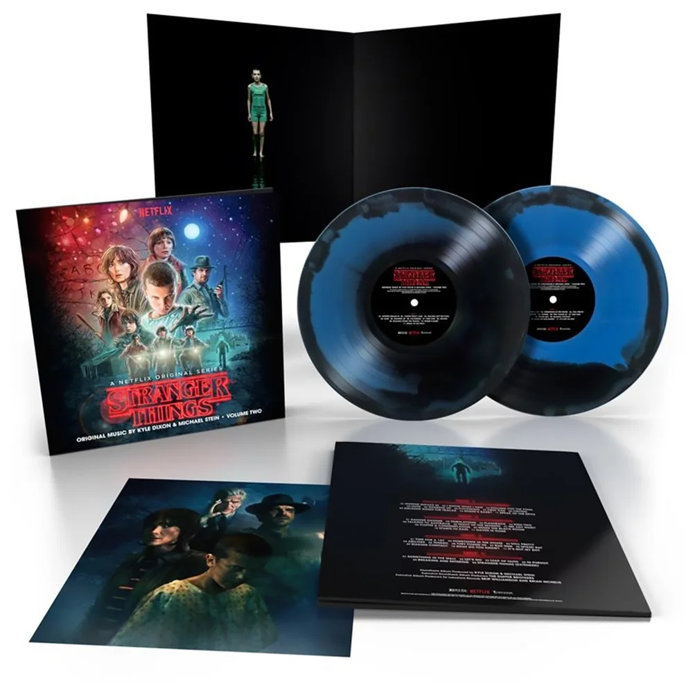 Stranger Things: Volume Two (A Netflix Original Series Soundtrack) Vinyl 2LP (Blue and Black Vinyl) Image 1