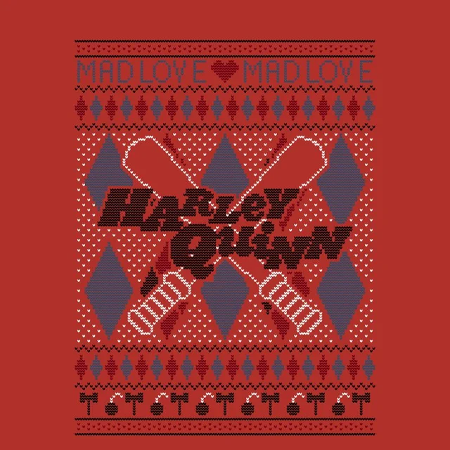 Harley Quinn Men's Christmas T-Shirt - Red