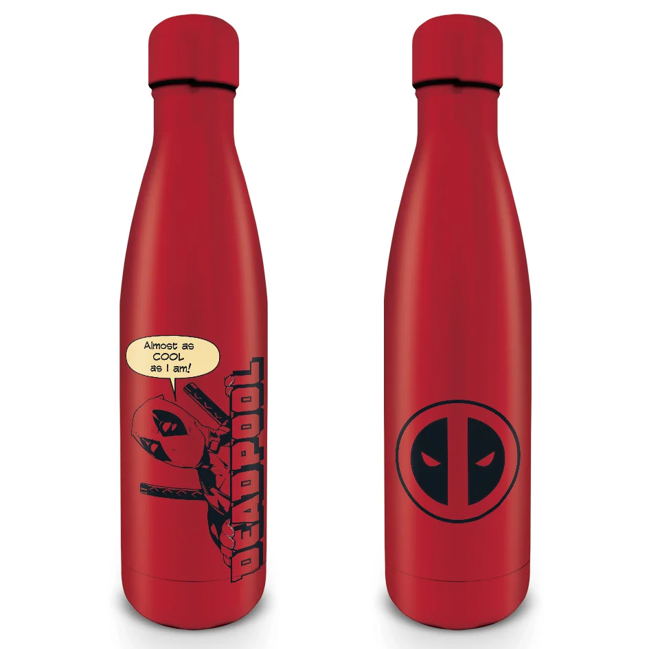 Marvel Deadpool Peek-A-Boo Metal Drinks Bottle Image 1
