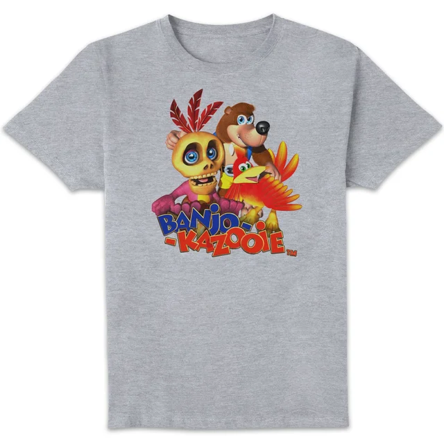 Banjo-Kazooie Group Unisex T-Shirt - Grey