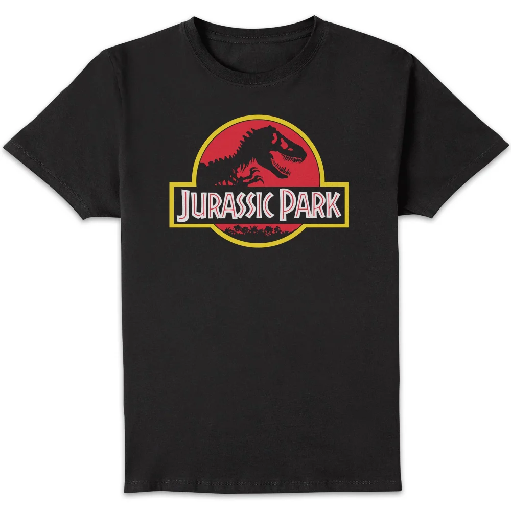 Classic Jurassic Park Logo Men's T-Shirt - Black - S Image 1