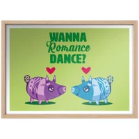 Viva Piñata Wanna Romance Dance Pig Art Print Giclee Art Print