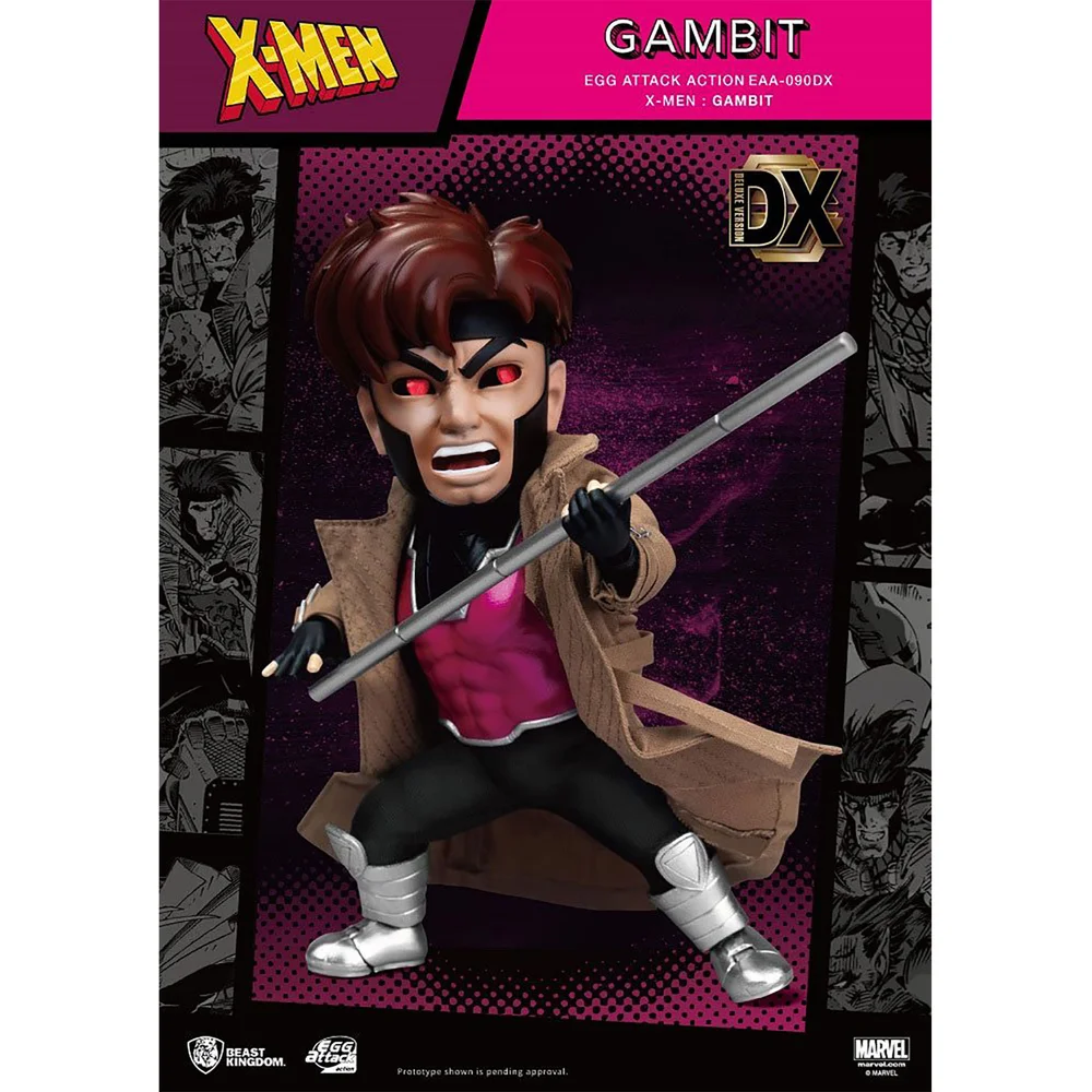 Beast Kingdom Marvel X-men Eaa-090dx Gambit PX Action Figure Deluxe Version Image 1