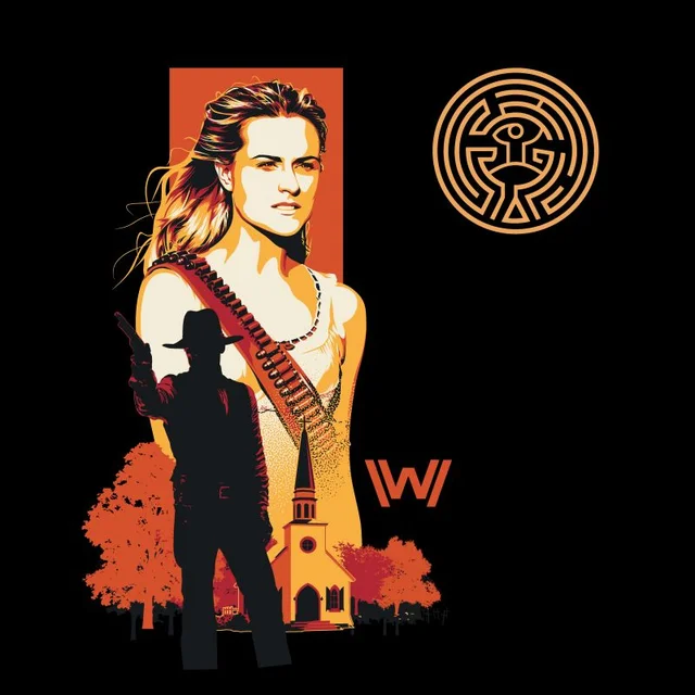 Westworld Kiksuya Men's T-Shirt - Black