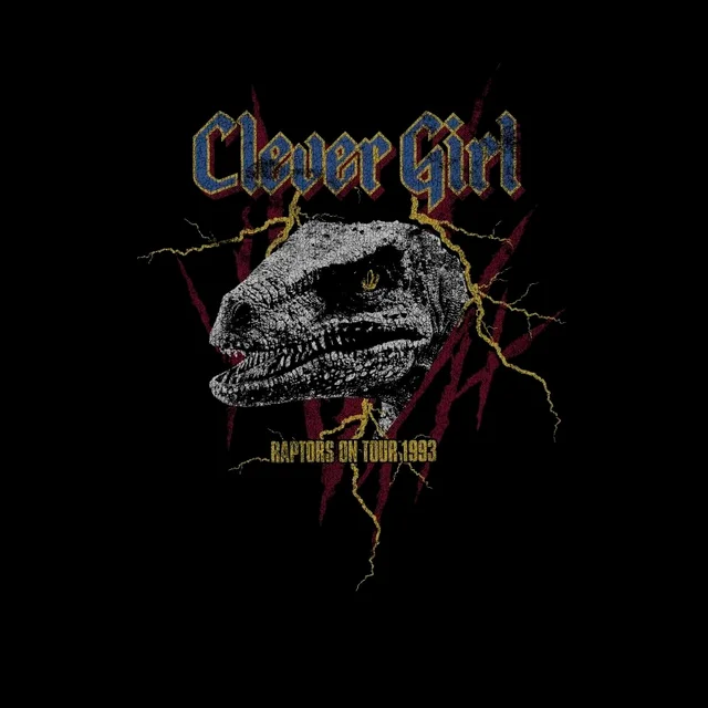 Jurassic Park Clever Girl Raptors On Tour Men's T-Shirt - Black