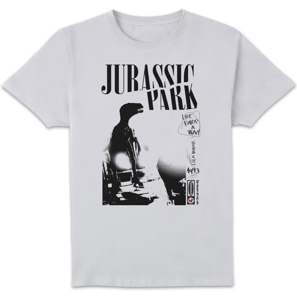 Jurassic Park Isla Nublar Punk Men's T-Shirt - White - S Image 1
